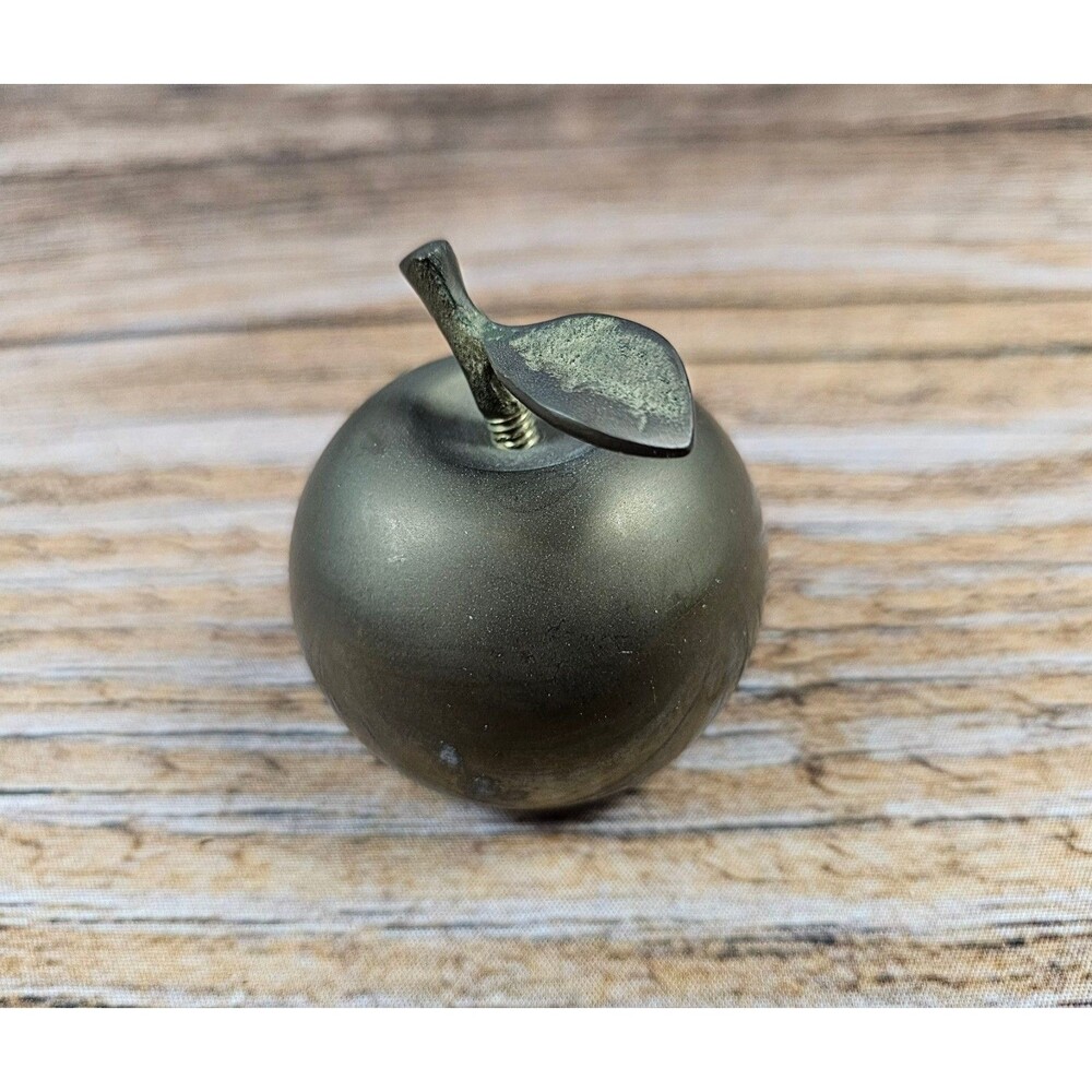Vintage Brass Apple Bell With Stem